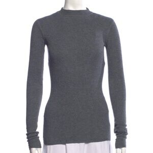Alexander Wang Mock Neck Sweater - Grey (Size XS) | Very Good Condition